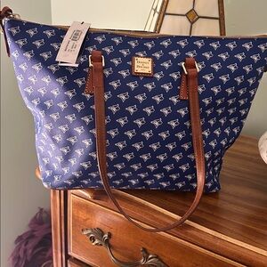 NWT Dooney & Bourke Toronto Blue Jays MLB Baseball Shopper Tote Orig $268